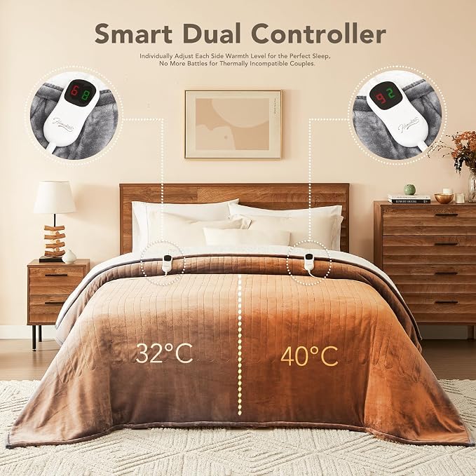 Homemate Heated Electric Blanket Queen Size - Image 6