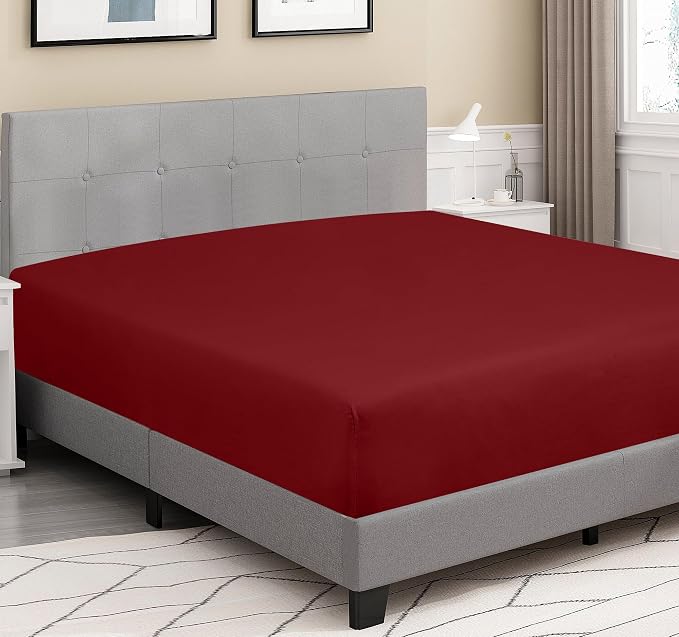 ROYALE LINENS 300 Thread Count 100% Long Staple Combed Cotton Fitted Sheet Twin - Image 4