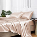 MR&HM Satin Bed Sheets, Twin Size Sheets Set by MRHM