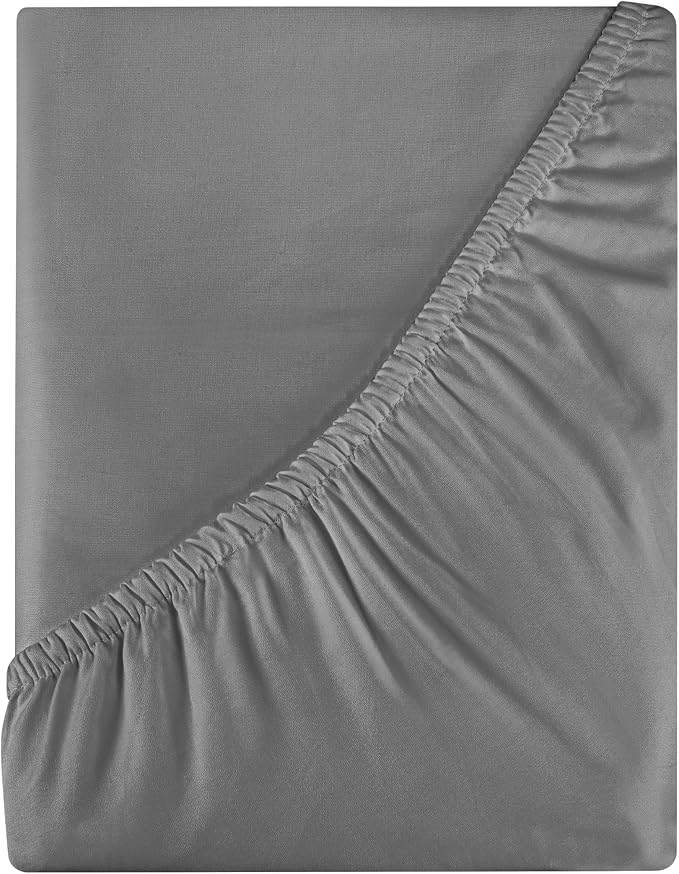 Royale Linens 400 Thread Count 100% American Grown Cotton Fitted Sheet King Size by ROYALELINENS