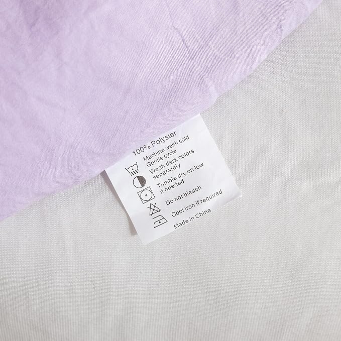 ROSGONIA King Size Comforter Set Lavender, Soft Bedding Lightweight Bedspread - Image 7