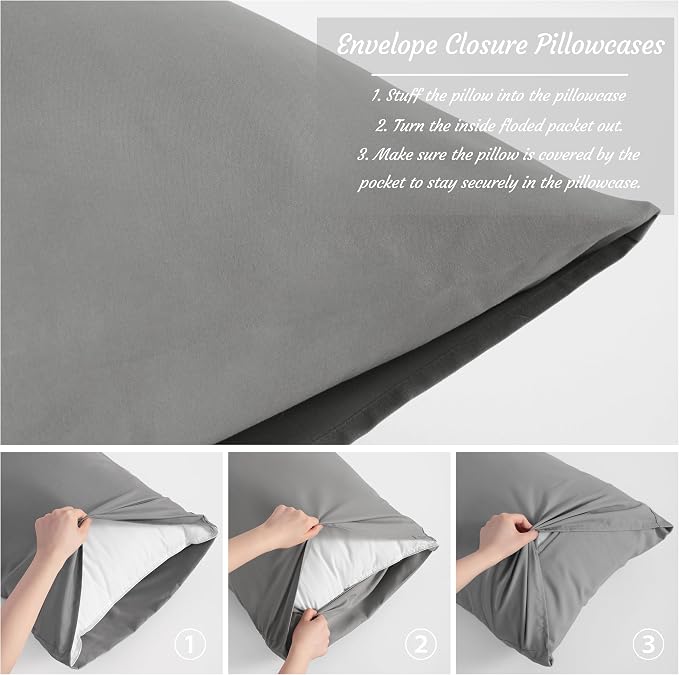 NTBAY Toddler Pillow Cases Set of 2, 2 Pack Brushed Microfiber 14x20 Pillow - Image 6