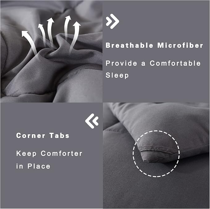 DOWNCOOL Full Size Comforter Sets -All Season Bedding Comforters Sets - Image 5