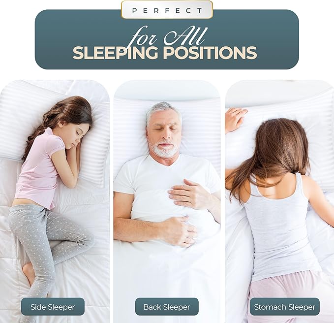 Utopia Bedding Bed Pillows for Sleeping King Size, Down Alternative Pillow for - Image 3