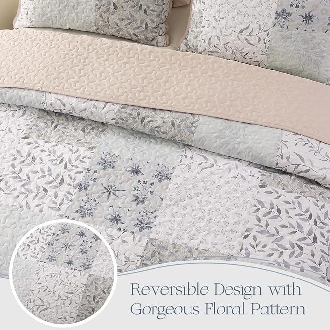 Exclusivo Mezcla Reversible Boho Quilts King Size - Image 3
