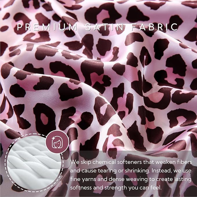 MR&HM Satin Bed Sheets, California King Size Sheets Set - Image 3