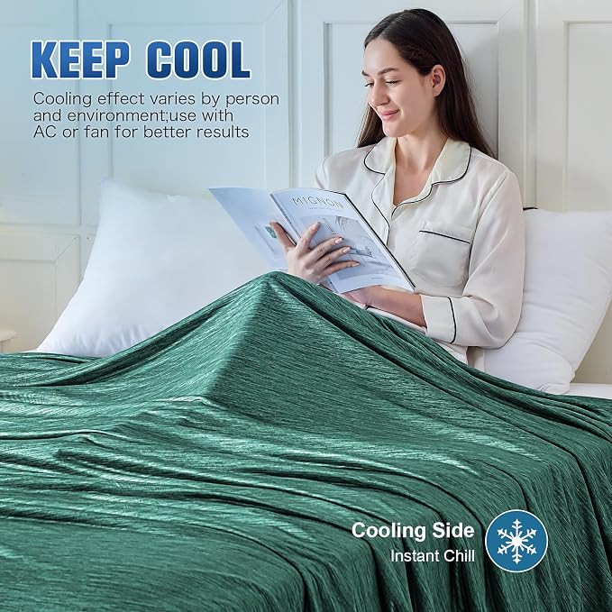 KMUSET Cooling Blanket Throw, Double Sided Summer Cooling Blankets - Image 5