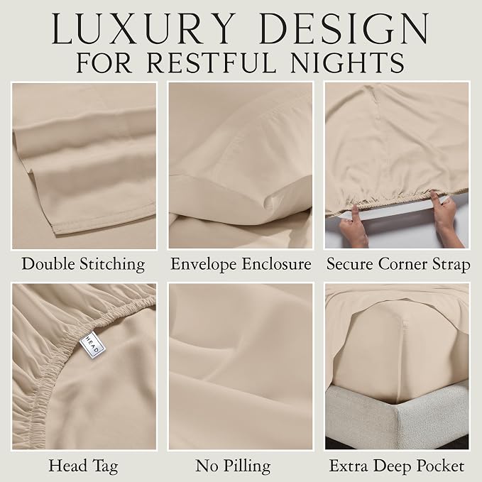 Karissa Mae Cooling Bamboo Viscose King Size Pillowcase Set | 100% FSC - Image 3