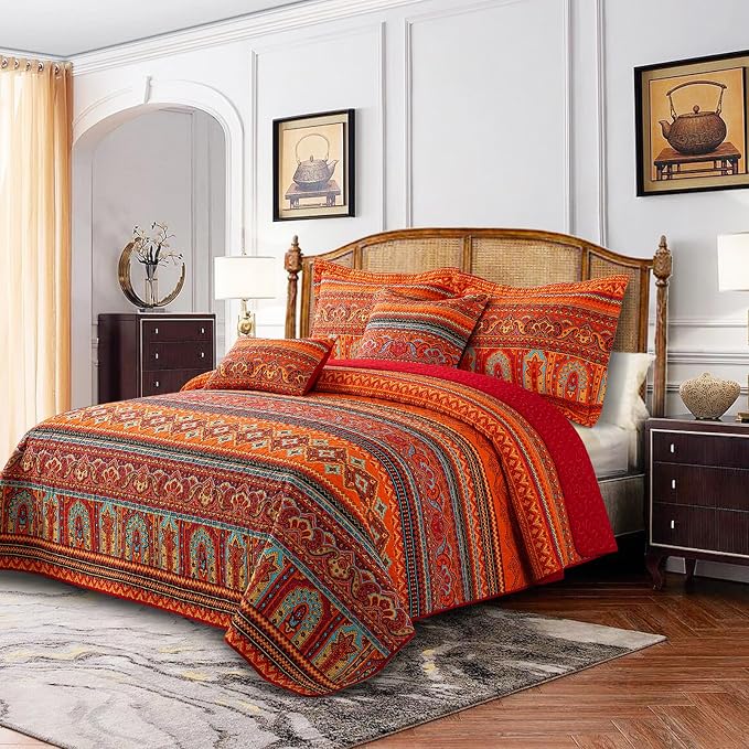 BEDIFANY Cotton California King Quilt Set - Image 2