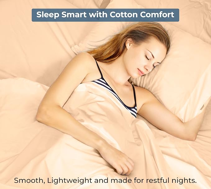 Royale Linens 100% Organic Cotton Twin Flat Sheet Only - Image 9