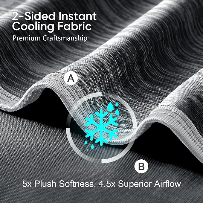 KMUSET Cooling Blanket Queen Size, Double Sided Summer Cooling Blankets - Image 3