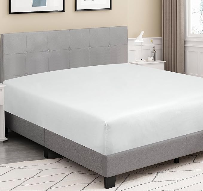 ROYALE LINENS 300 Thread Count 100% Long Staple Combed Cotton Fitted Sheet Queen - Image 4