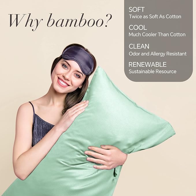 BEDELITE Body Pillow Case Cover, Rayon Made from Bamboo, Cooling Body Pillow - Image 2