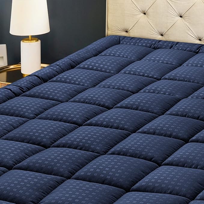 HYLEORY California King Mattress Pad Quilted Fitted Mattress Protector Cooling by HYLEORY-YourBeddingExpert