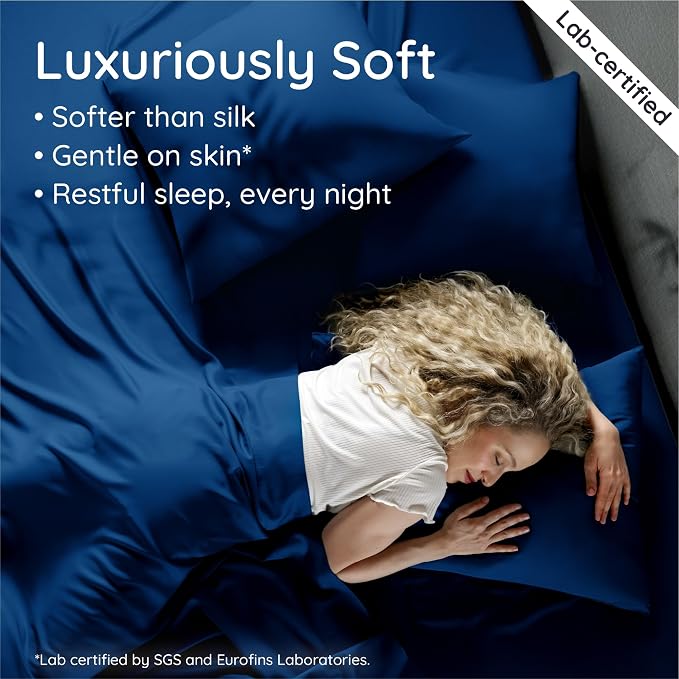 Bambaw King Sheets Set 4pcs – 100% Viscose Derived from Bamboo Sheets King Size - Image 4