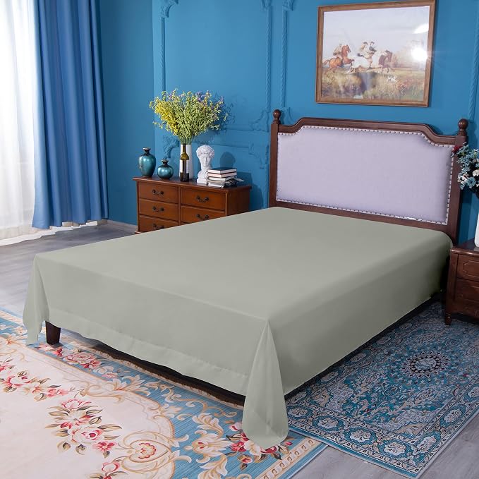 NTBAY Twin Extra-Long Flat Sheet Only - Image 5
