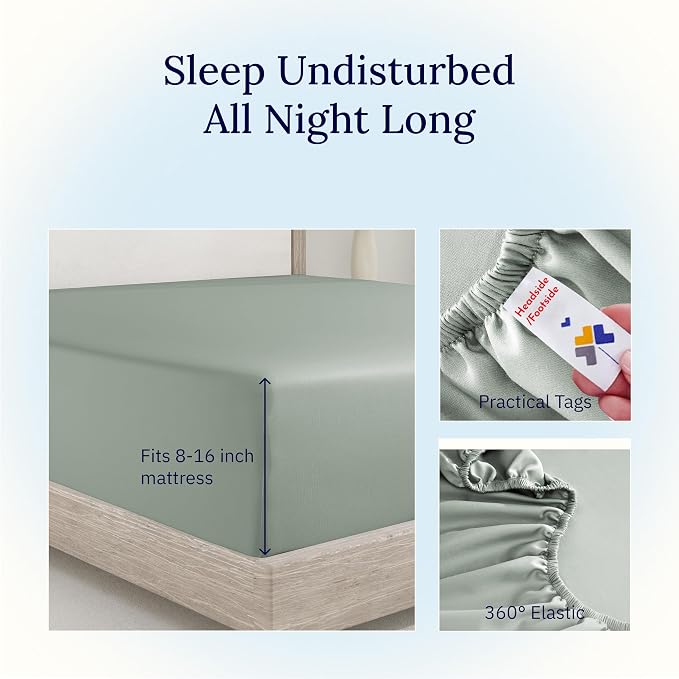 California Design Den Fitted Sheet - Image 6