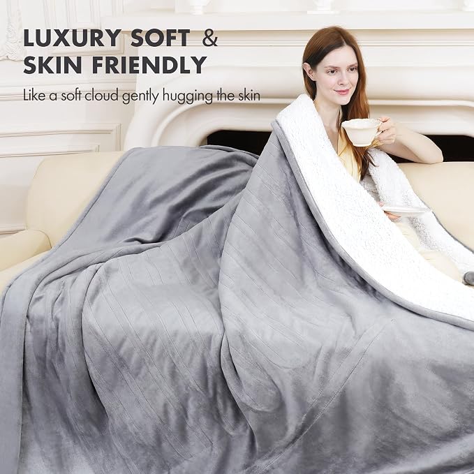 Electric Heated Blanket Twin 62" x 84" - Image 4