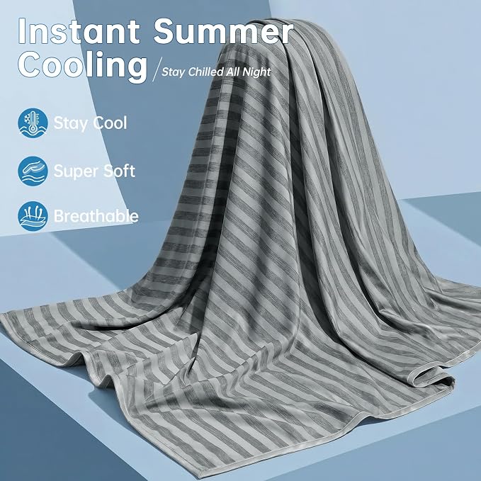 Guohaoi Cooling Blanket for Hot Sleepers, Absorbs Heat to Keep Body Cool for - Image 4