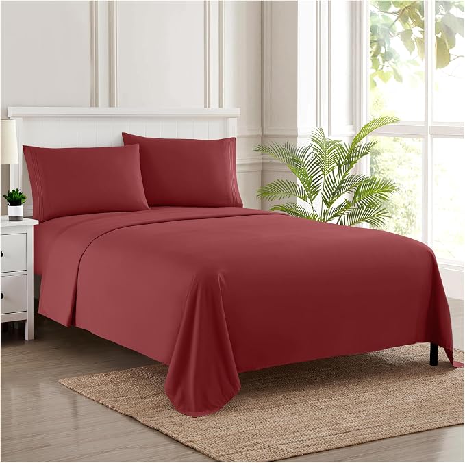 Queen Size Bed Sheets by SweetHomeCollection