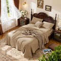 LBRO2M 100% Cotton Sheets Set Deep Pocket 19", 1000 Thread Count California by LBRO2MBedding