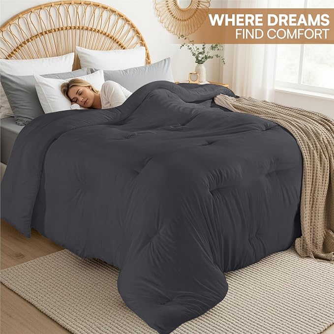 Utopia Bedding Comforters Twin Size, All Season Duvet Insert, Down Alternative - Image 4