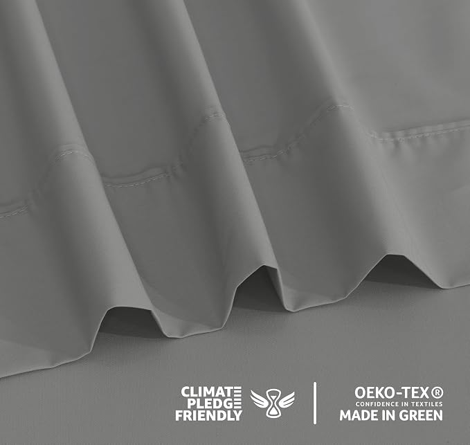 RUVANTI 100% Cotton Sheets – California King Percale Bedding, Cooling & - Image 5