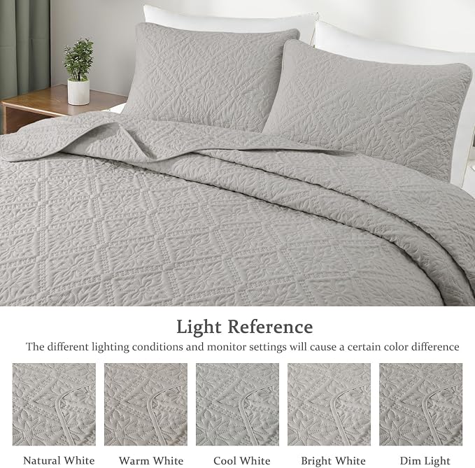 Exclusivo Mezcla Queen Quilt Bedding Set, Lightweight Soft Bedspreads Coverlets - Image 3