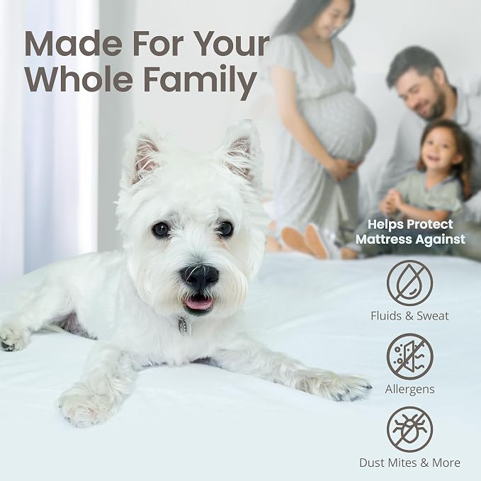 SafeRest Waterproof Mattress Protector Full Size – Absorbent Breathable Soft - Image 4