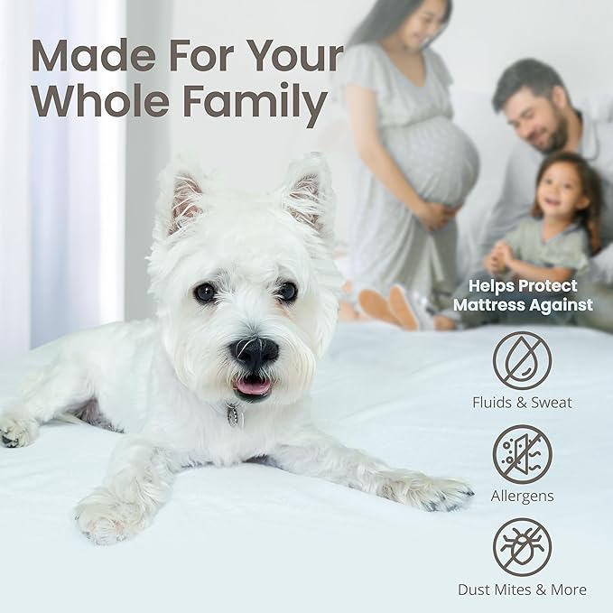 SafeRest Waterproof Mattress Protector Queen Size – Absorbent Breathable Soft - Image 4