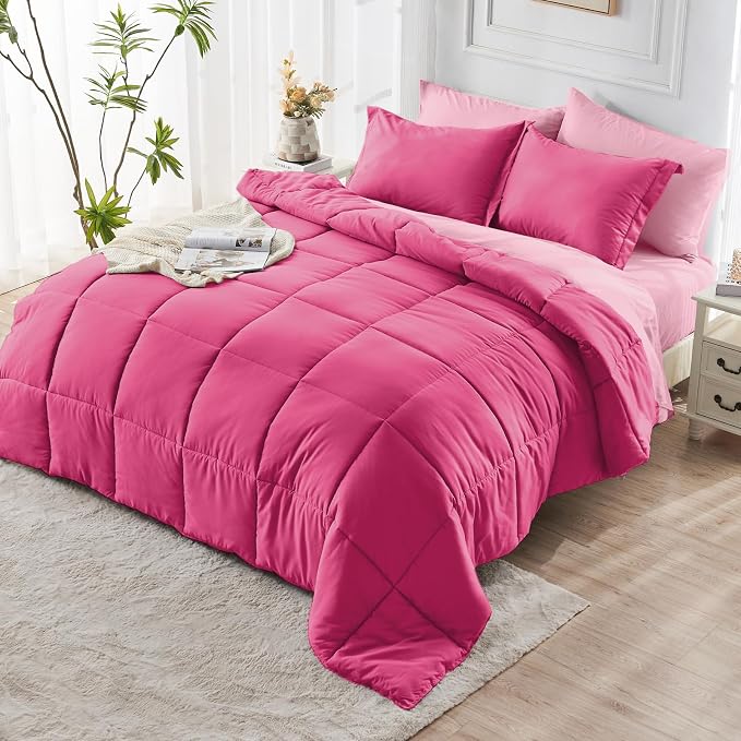 JOLLYVOGUE Queen Comforter Set, Ultra-Soft Bed in a Bag Queen Size 7 Pieces - Image 8