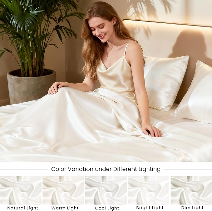 Love's cabin Twin XL Satin Sheet Sets - Image 7