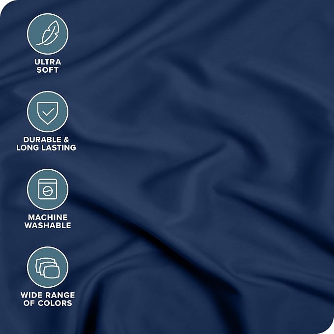Bare Home 2-Pack Fitted Bottom Sheets Split King - Image 2