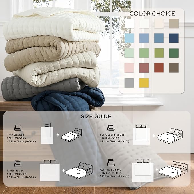 WDCOZY Dark Grey King Size Quilt Bedding Sets - Image 9