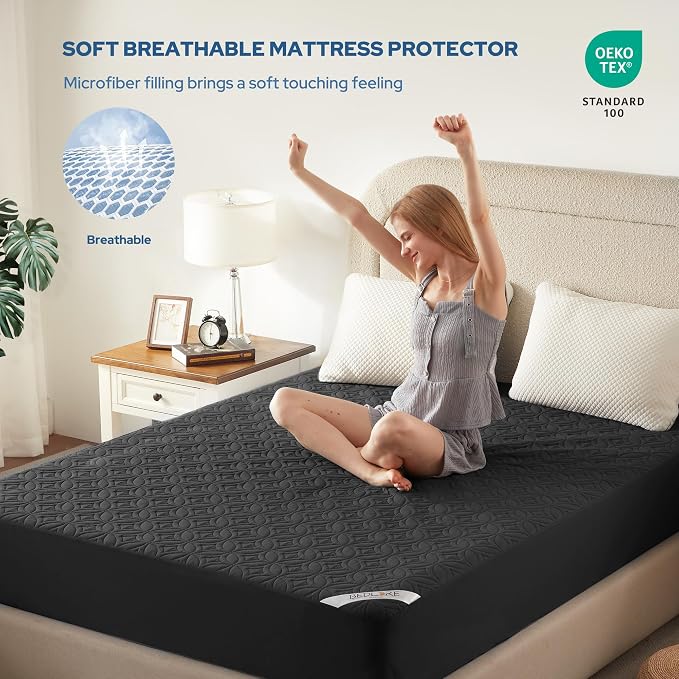 BEDLORE Waterproof Mattress Protector, California King Size Mattress Pad - Image 3
