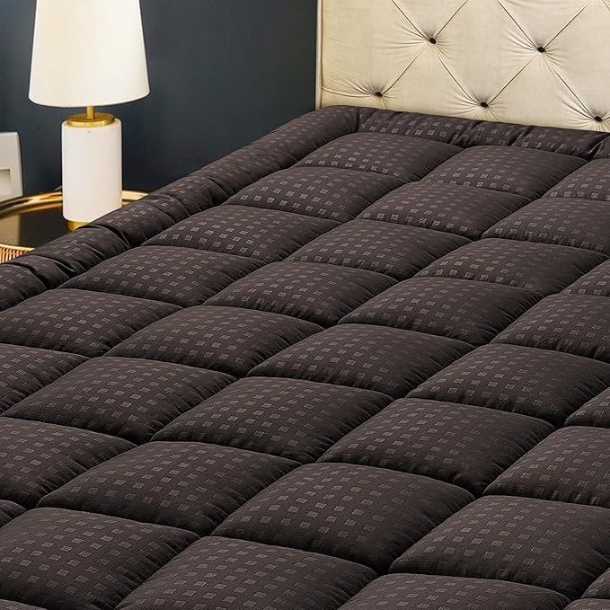 HYLEORY Queen Mattress Pad Quilted Fitted Mattress Protector Cooling Pillow Top by HYLEORY-YourBeddingExpert