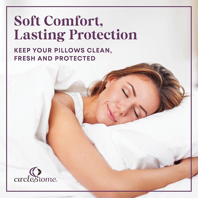 CirclesHome Pillow Protectors 8 Pack King Zippered - Image 7