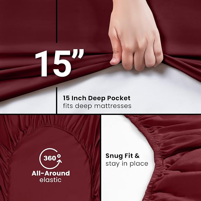 Utopia Bedding Full Fitted Sheet - Image 3