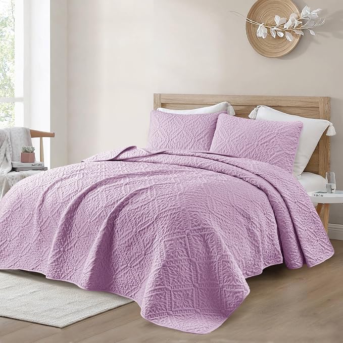 Exclusivo Mezcla King Quilt Bedding Set, Lightweight Soft Bedspreads Coverlets - Image 2