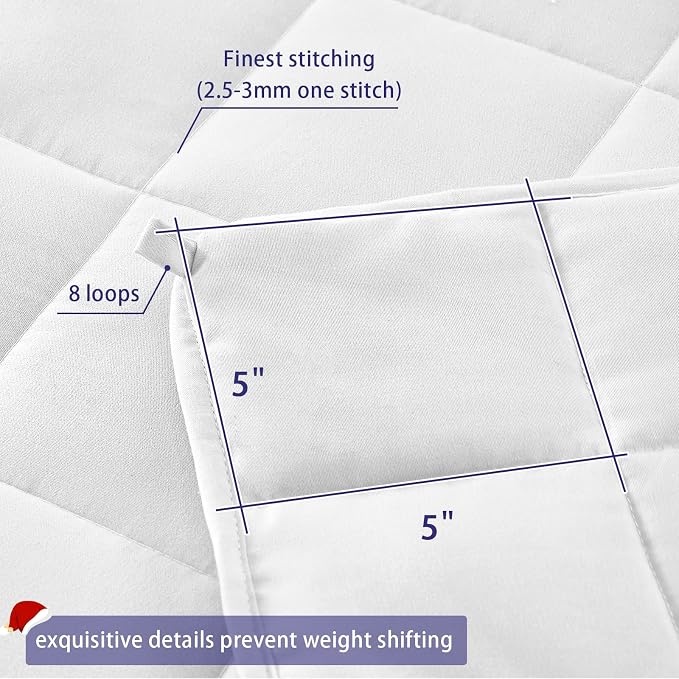 yescool Weighted Blanket for Adults Cooling Heavy Blanket for Sleeping Perfect - Image 6