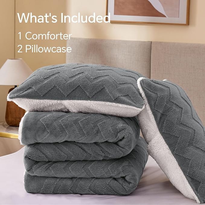 BEDELITE Fluffy Twin Comforter Set - Image 8