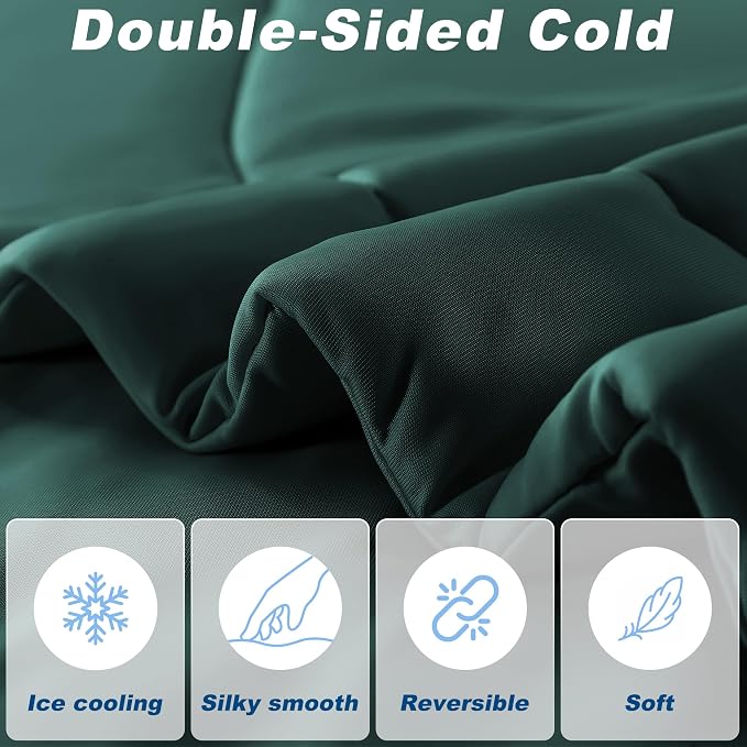 Cooling Comforter Queen Size, Double-Sided Cold Tech Quilted Bed Comforters - Image 3