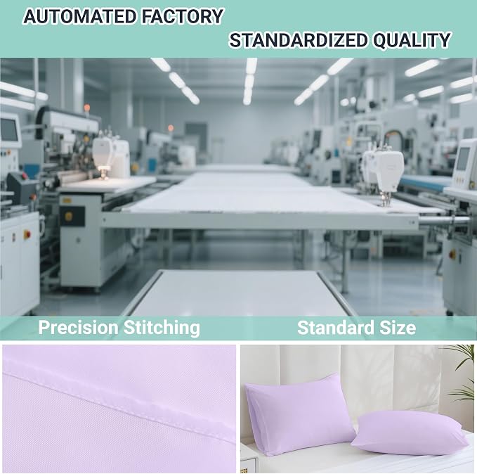 ZPECC Pillow Cases Standard Size Set of 4, 20x26 Envelope Closure Pillowcases - Image 4