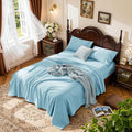 LBRO2M 100% Cotton Sheets Set Deep Pocket 19", 1000 Thread Count Full Size 4 by LBRO2MBedding