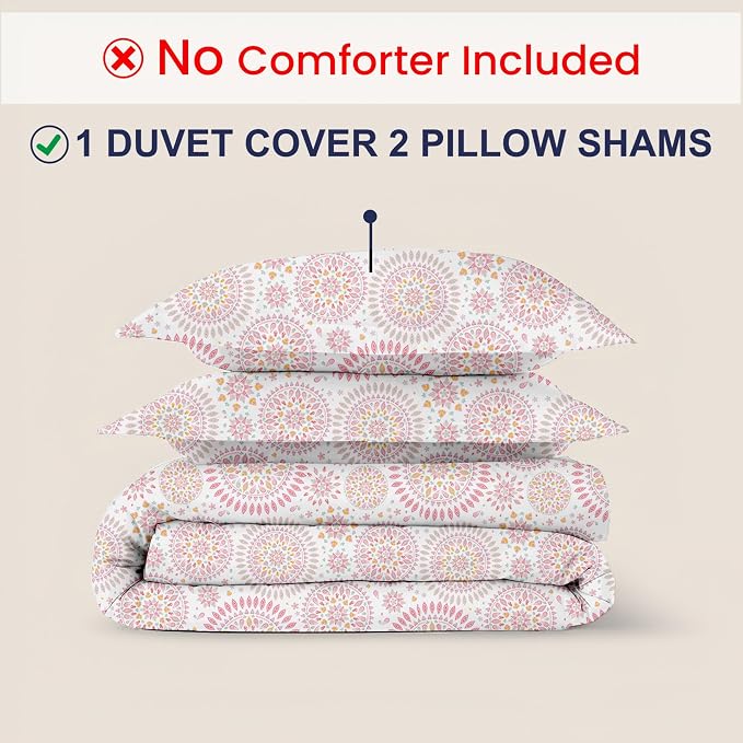 Kotton Culture 3 Pc Twin Size Duvet Cover Set- 100% Egyptian Cotton 600 Thread - Image 2