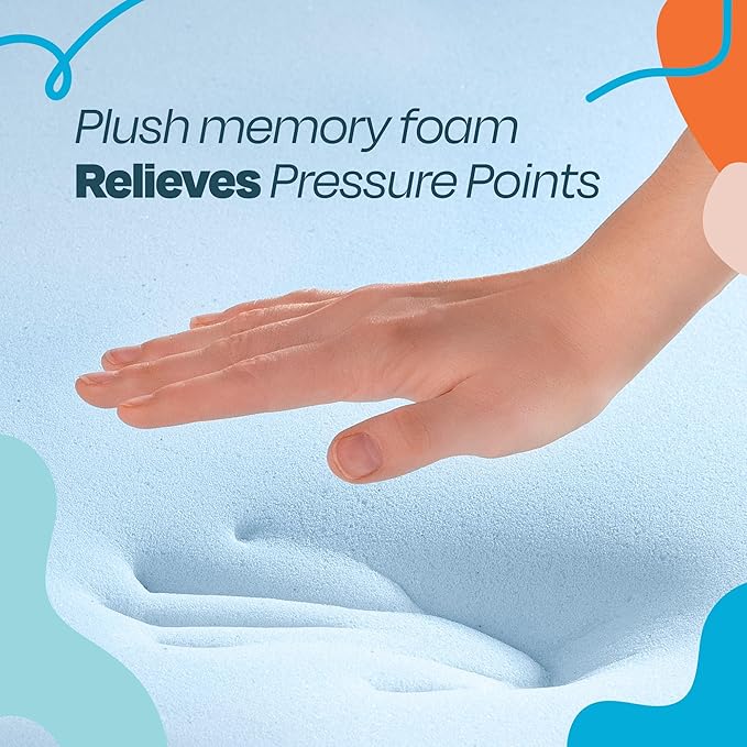Linenspa Memory Foam Mattress Topper, Full XL Size - Image 3