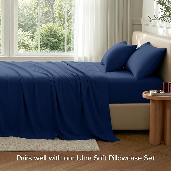 Bare Home Queen Flat Sheet - Image 7