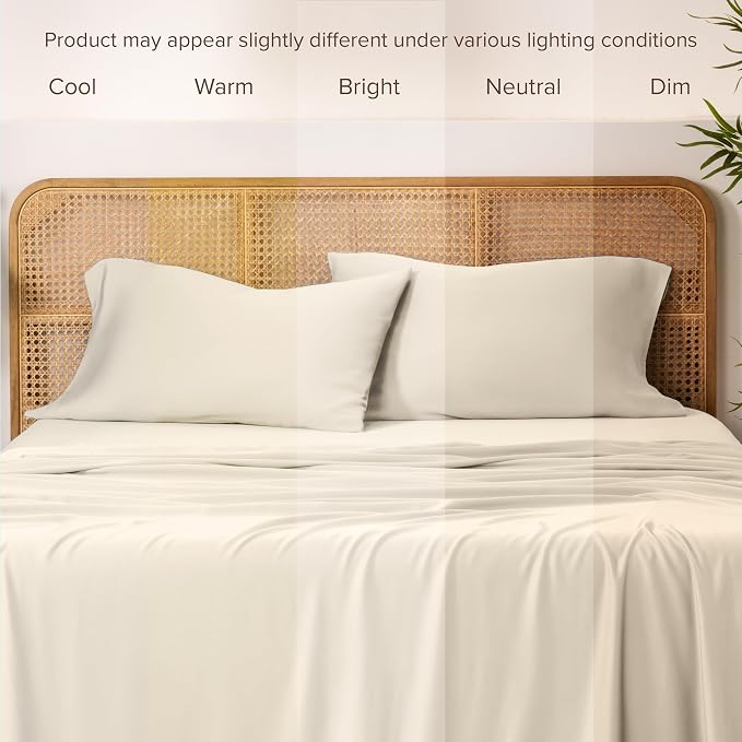 Bare Home 100% Rayon Made from Bamboo Luxury King Size Set of 2 Cooling - Image 5