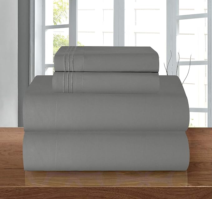 Elegant Comfort Luxury 1500 Premium Hotel Quality Microfiber 4-Piece Sheet Set - Image 9