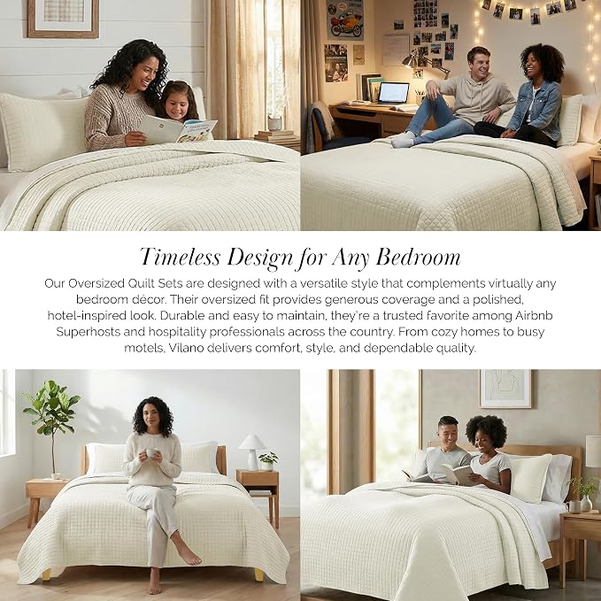 Southshore Fine Living, Inc. Oversized King Quilt Bedding Set, Soft Quilted - Image 7